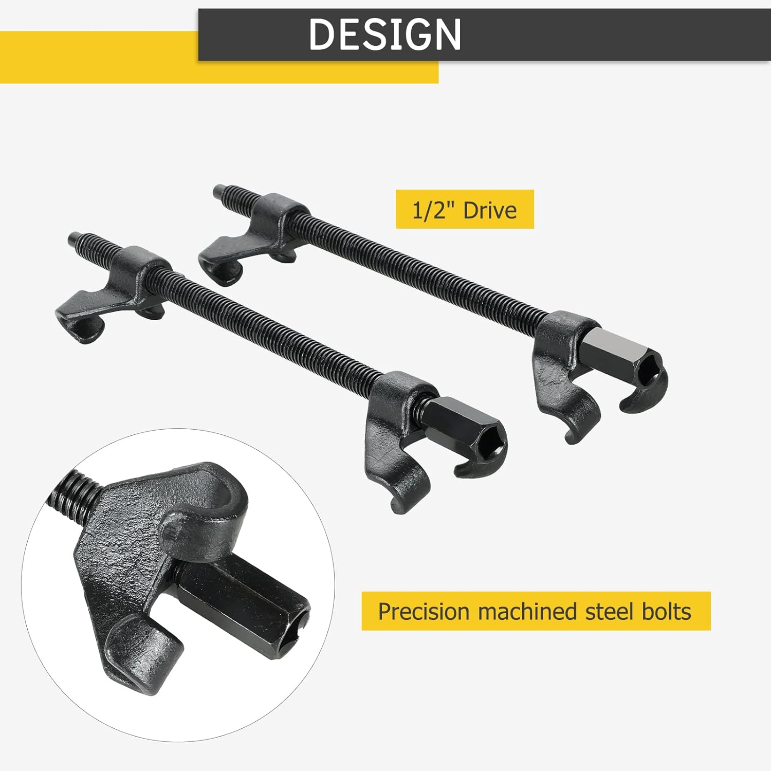 14" Coil Spring Compressor Strut Remover Installer Tool | 2PCS Heavy Duty Auto Suspension Compression Remover Installer Tool Kit