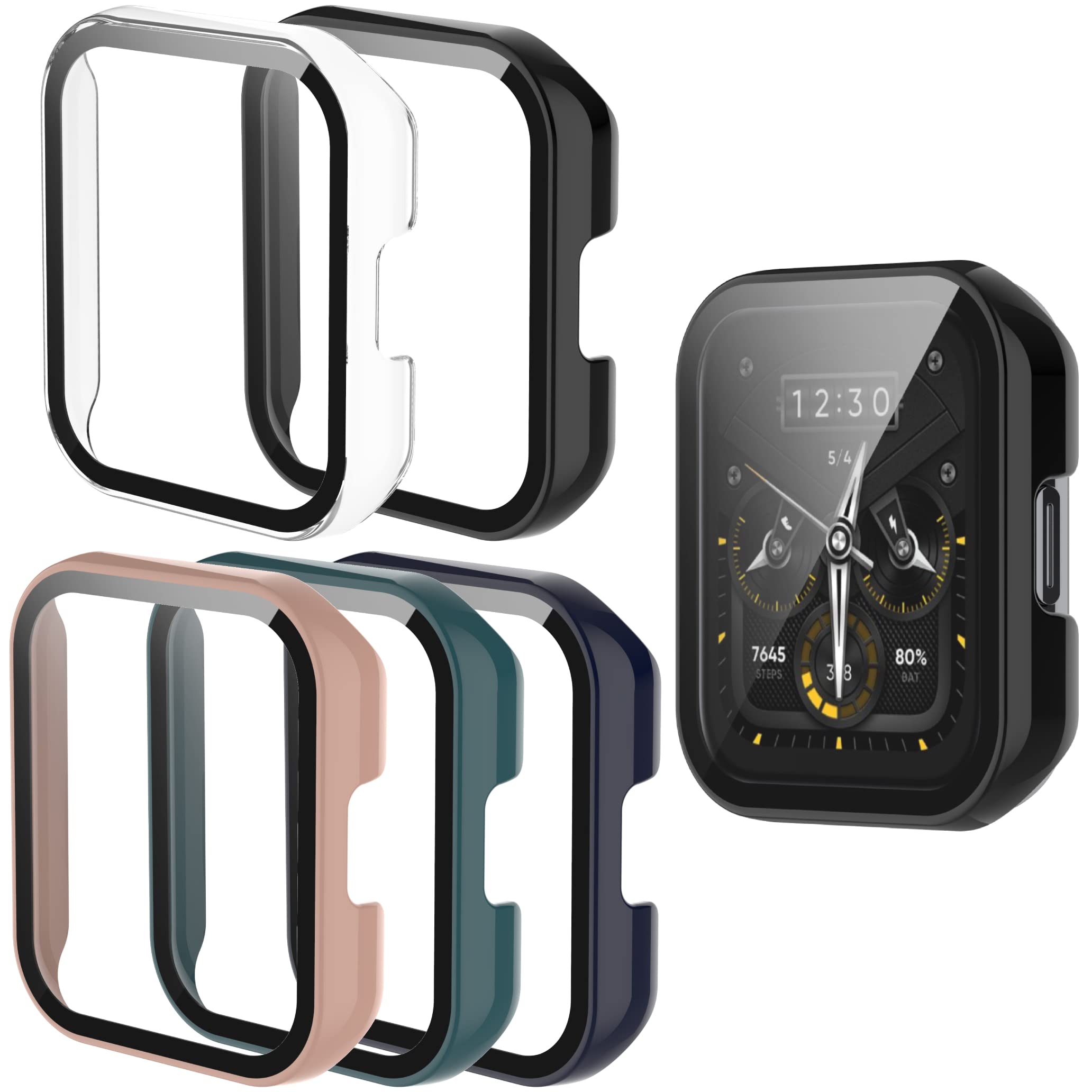 Screen Protector Compatible With Realme Watch Pro Case Hard