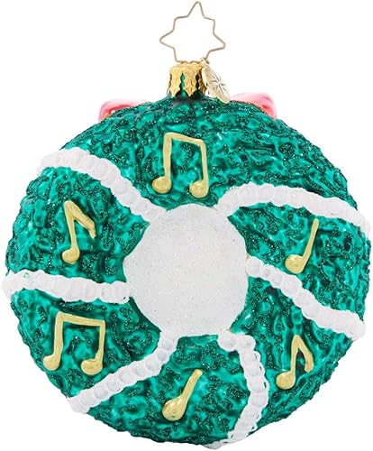 Miniatura 2 de Christopher Radko Adorno decorativo de cristal europeo hecho a mano, campanas de Navidad