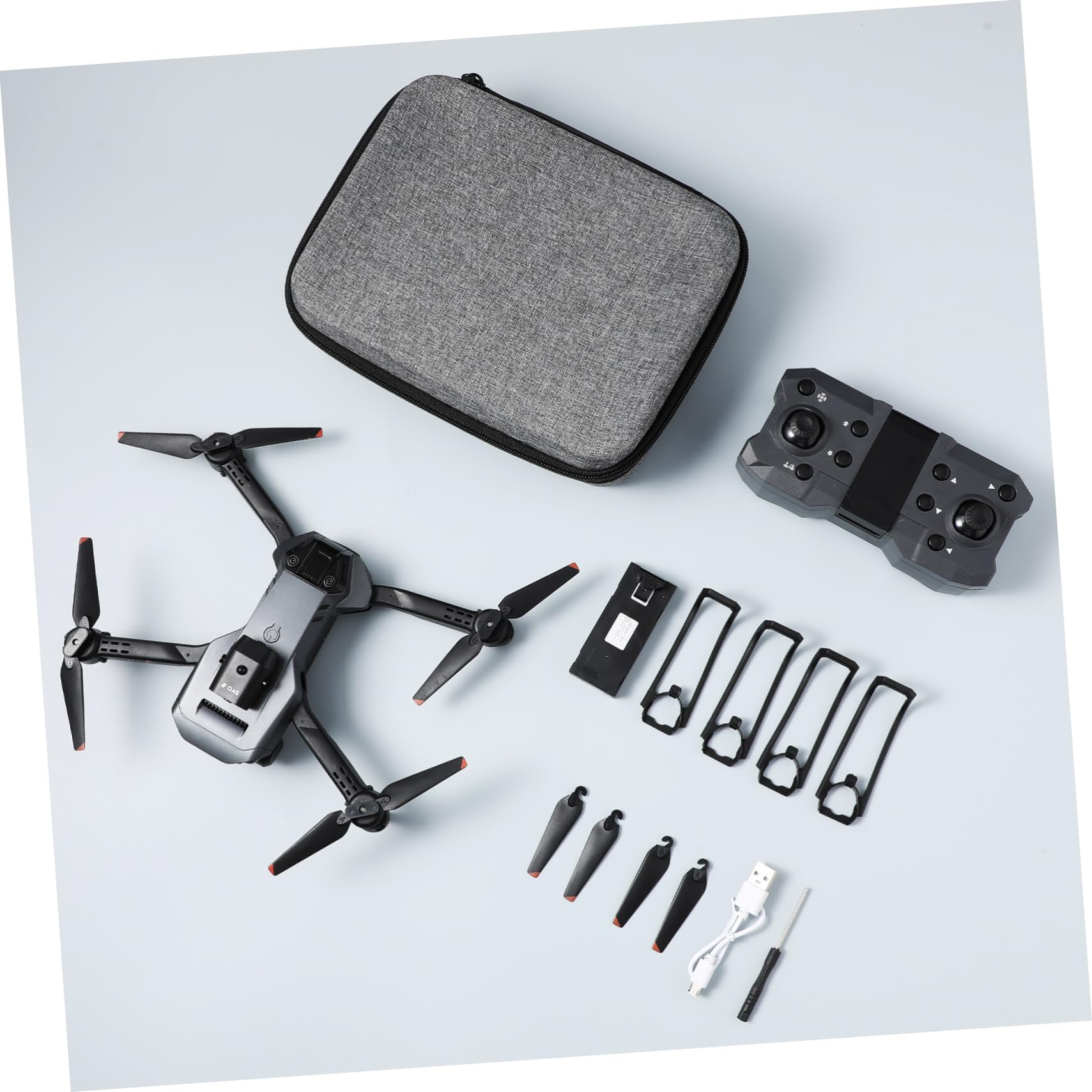 PRETYZOOM Dron Evitación de Obstáculos Plegable con Triple Cámara HD y Doble Batería y Lente Ajustable de 150° para Fotografía Aérea y Viajes Familiares