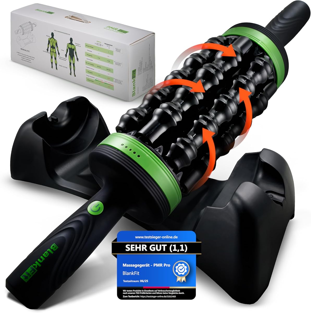 Massagegerät Ganzkörper NEU Faszienrolle elektrisch, Rollenmassagegerät, Anti Cellulite, 5 Geräte in 1 + Freihand-Station, Tiefengewebe, 5 Stufen, Faszien, Stoßwellentherapie