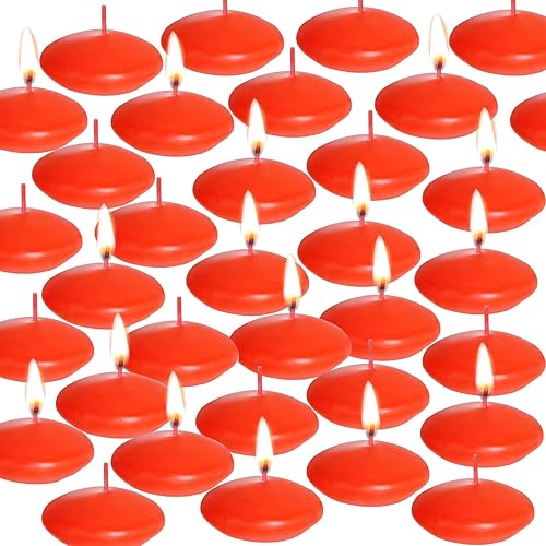 Miniatura 9 de 40 centros de mesa de velas flotantes, velas flotantes sin perfume de 1.5 pulgadas, decoración pequeña, jarrones de velas flotantes para el día de