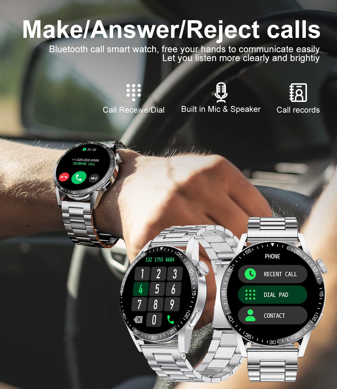 LIGE Smartwatch Uomo Chiamate e Risposta Bluetooth, 1.32 Orologio Intelligente con 100+ modalità Sport, Monitoraggio Frequenza Cardiaca, Sonno, Impermeabil IP67 Fitness Orologio Uomo per Android iOS LIGE Smartwatch Uomo Chiamate e Risposta Bluetooth, 1.32 Orologio Intelligente con 100+ modalità Sport, Monitoraggio Frequenza Cardiaca, Sonno, Impermeabil IP67 Fitness Orologio Uomo per Android iOS