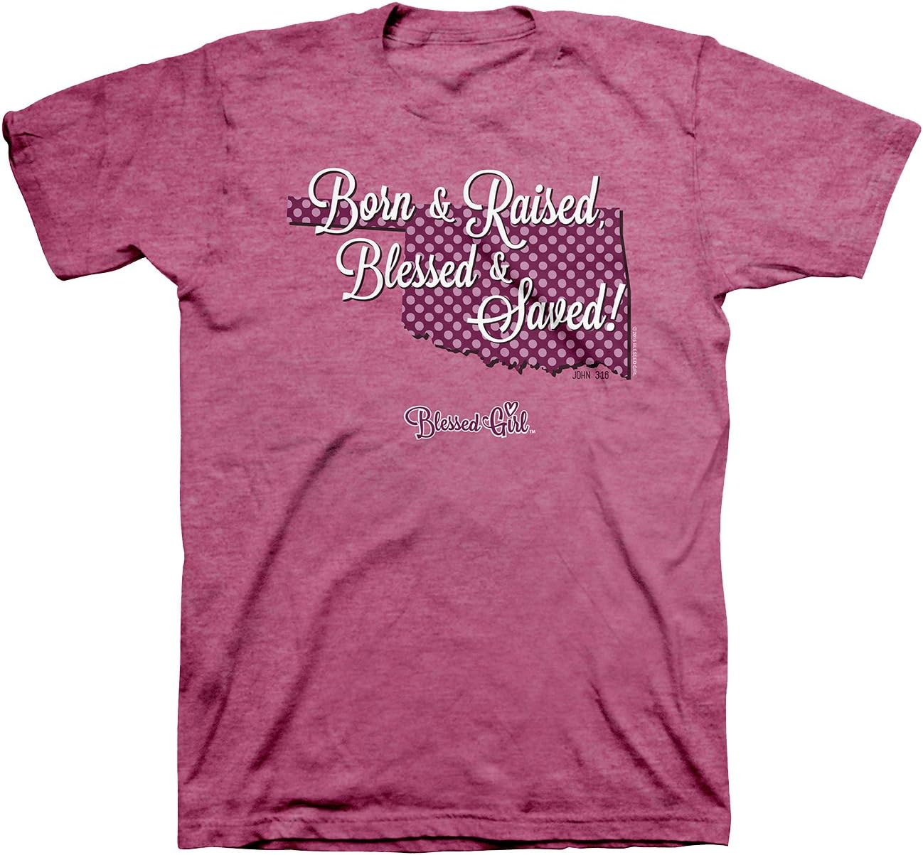 Born and Raised Christian Short Sleeve T-shirt-Oklahoma