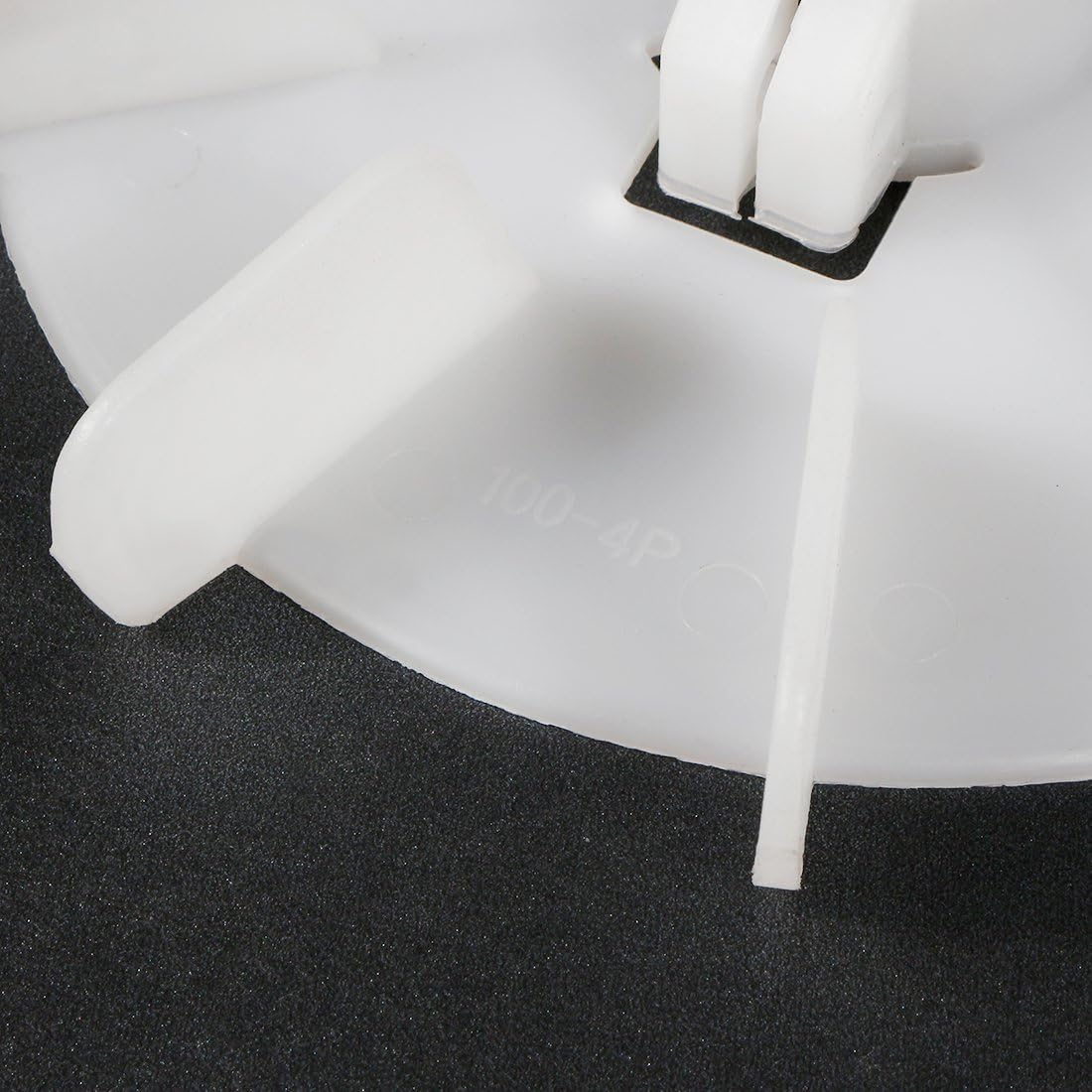 uxcell Motor Fan Blade 170mmx28mm Round Shape Bore White Engineering Plastic 10 Vanes - - 