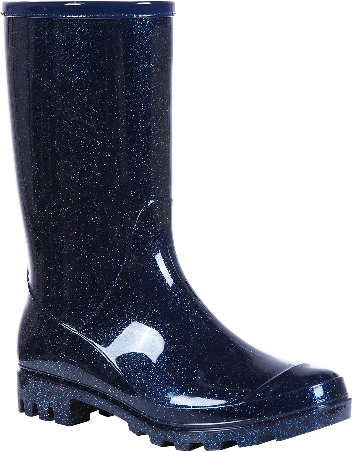 Evshine Women's Mid Calf Rain Boots Waterproof Garden Shoes