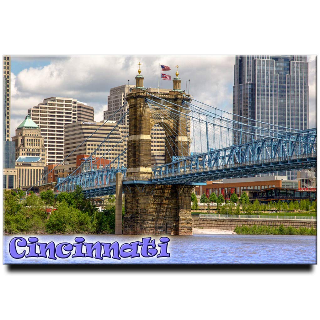 Cincinnati Fridge Magnet Ohio Travel Souvenir