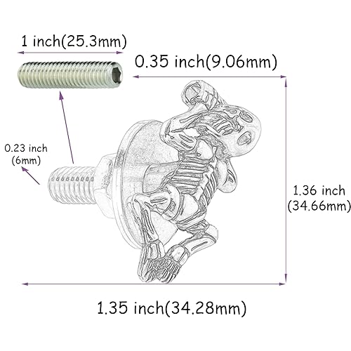 Miniatura 3 de Tornillos antirrobo para matrícula de motocicleta, tornillos únicos para placa de automóvil, 4 unidades (plateado 2)