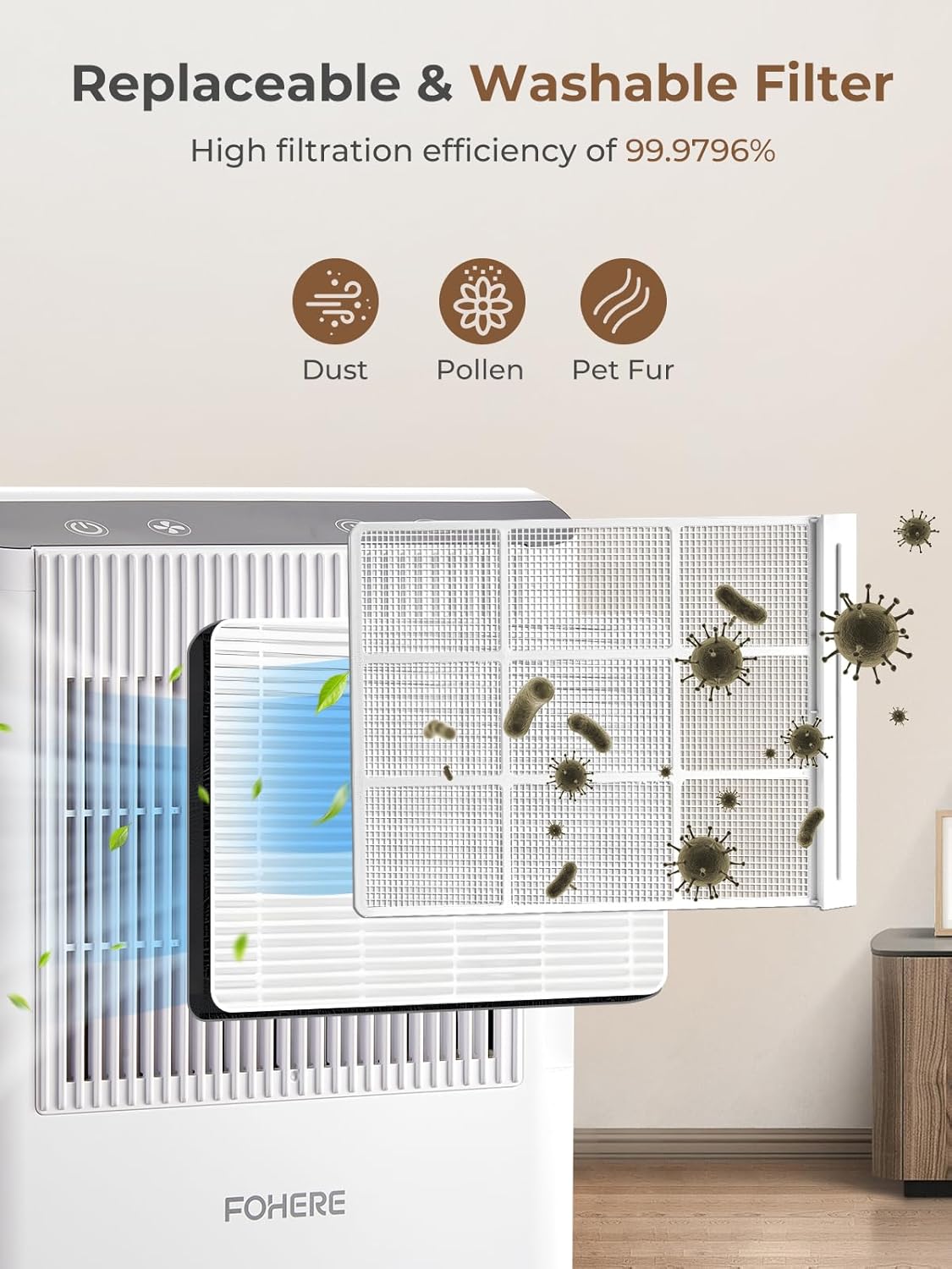Dehumidifier for Home 2000 Sq.Ft, 85OZ Dehumidifiers for Basement Bedroom Bathroom with Drain Hose, Auto Shut Off, Humidity Display & 7 Color Light