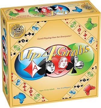 Up 4 Grabs The Wild Card-Playing Board Game Packed with Twists and Turns Classic Family & Adult Game Night Fun