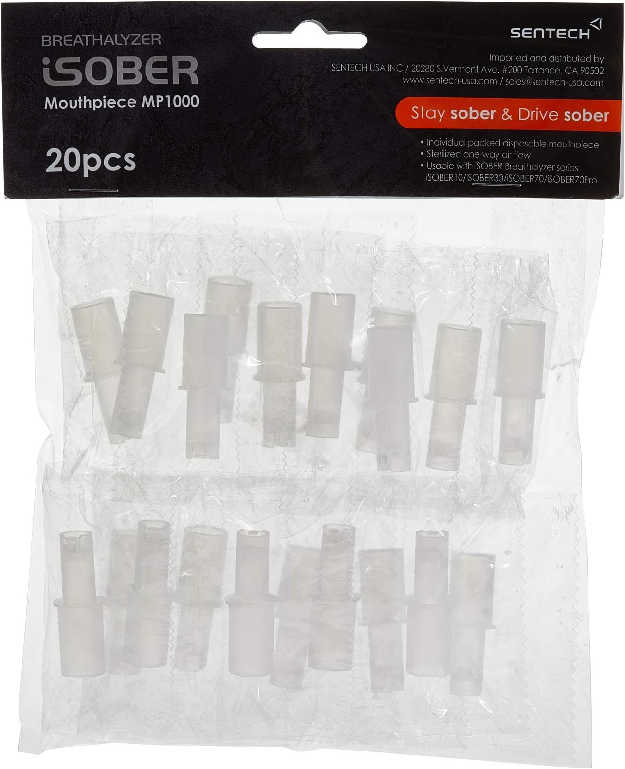 Breathalyzer Mouthpiece MP1000 (20pcs / Pack)