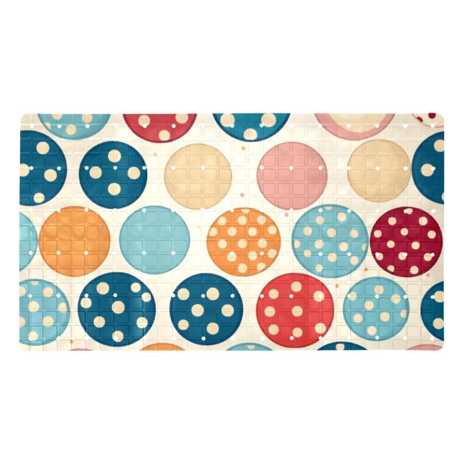 Tapis de bain antidérapant en matériau PVC durable et confortable