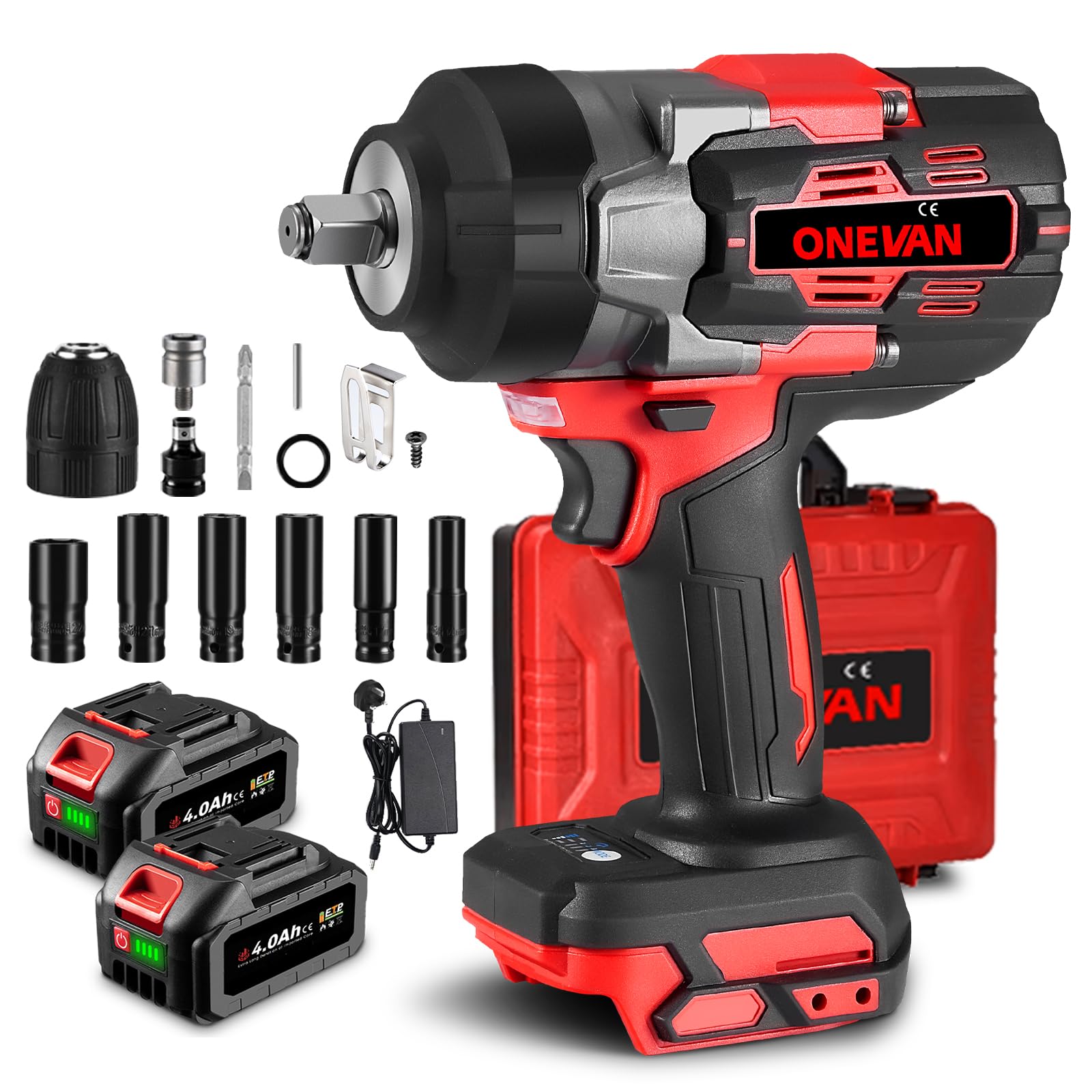 ONEVAN Cordless Impact Driver Electric Wrench – High Torque Electric ...