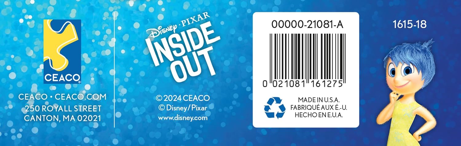 Ceaco - Disney - Pixar - Inside Out - 100 Piece Jigsaw Puzzle - Colorful Puzzle – Precision-Cut Pieces, Beautiful Artwork, and Hours of Relaxing Fun
