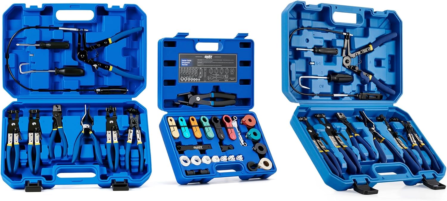 Orion Motor Tech 9pcs Hose Clamp Pliers for Fuel Oil & Fuel Line Disconnect & Hose Clamp Pliers Tool Set, Bundle