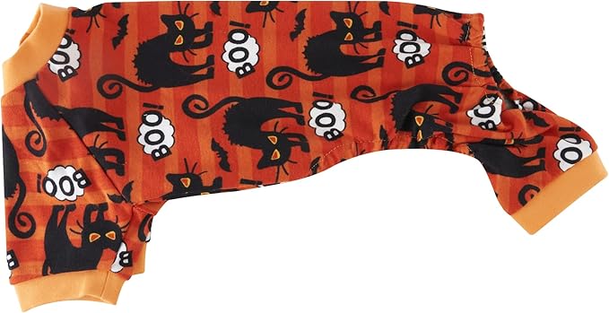 Pijama Disfraz Halloween para Perro con Gatos y Murciélagos, Talla X-Large miniatura 2