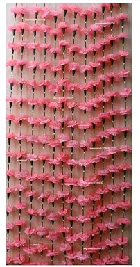SPHINX artificial marigold flowers garlands for decoration (18 FG) - Pack of 6 Strings/Toran - Baby Pink (check all images and description)