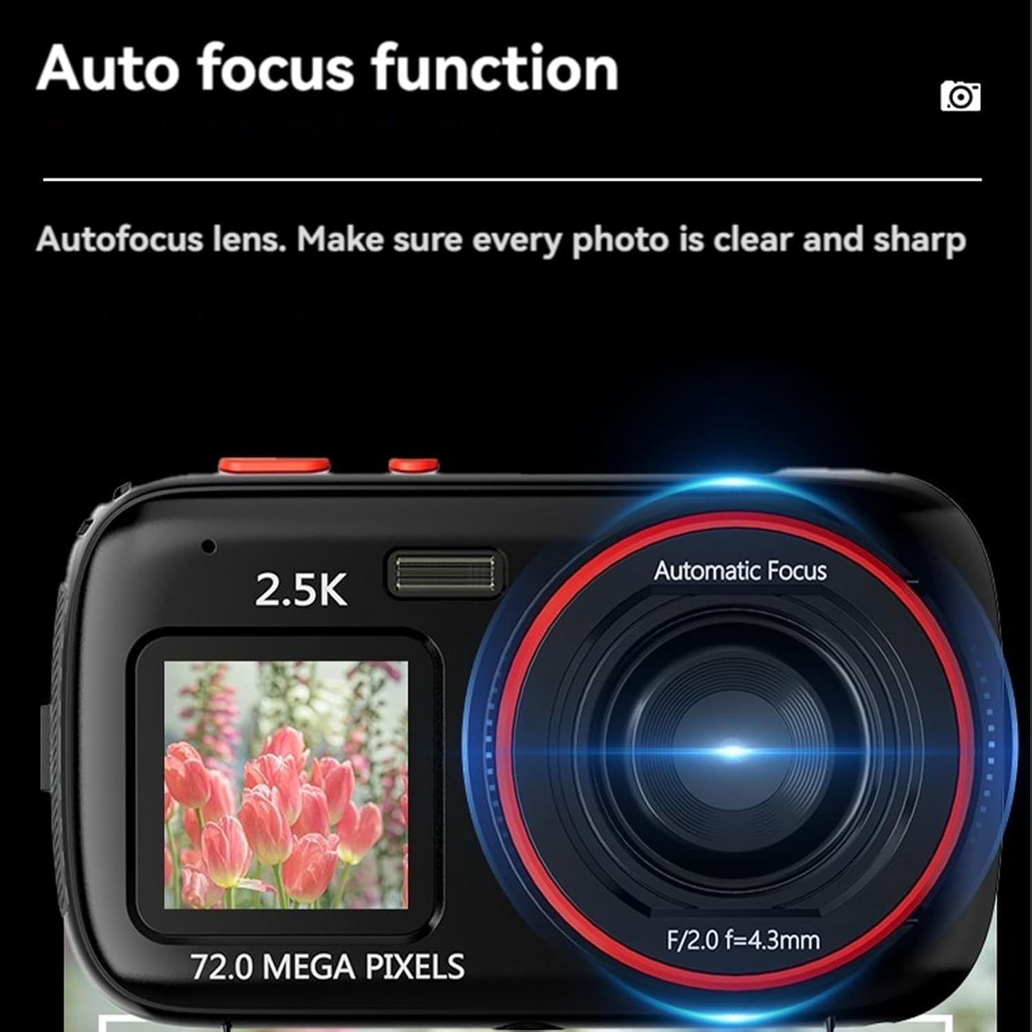 使いやすい 72MP デジタルカメラユーザーフレンドリーユニセックス ABS Multipurpsoe 写真ユニセックスカメラ