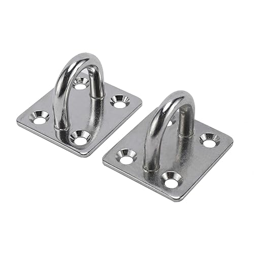 Miniatura 7 de Bloque de polea de grúa M20, incluyendo 2 poleas individuales de gancho giratorio, Cuerda de línea de polea de nailon, placa de almohadilla de ojo,