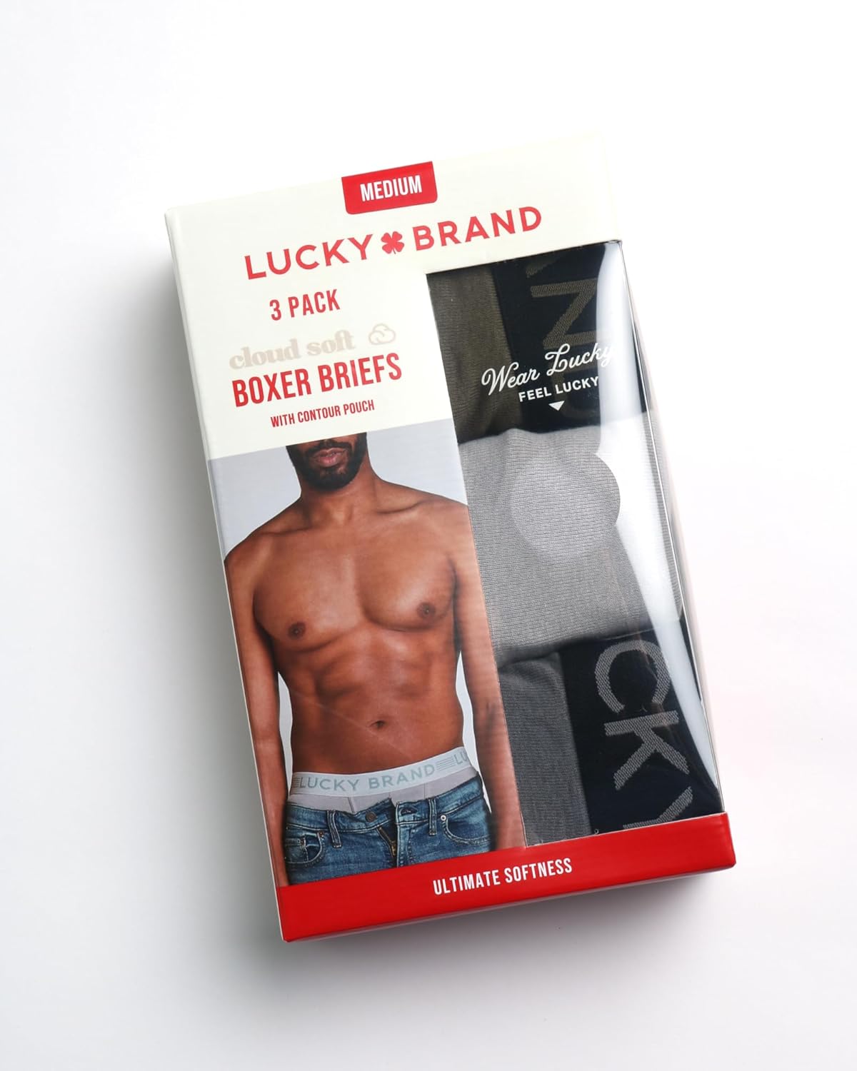 Lucky Brand Mens Boxer Briefs - 3 Pack Soft Mens Underwear Boxer Briefs with Contour Pouch - Breathable Boxers for Men - Image 4