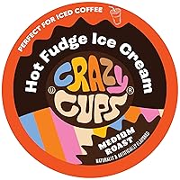 Vista 24 de Crazy Cups - Cápsulas reciclables de café saborizado p/máquinas K-Cup/Keurig, caliente o helado, sabor a Peppermint Chocolate Mocha