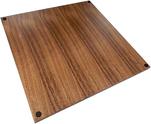 Miniatura 3 de Kratos - Tablero de ajedrez con incrustaciones de madera de nogal, grande de 15 x 15 pulgadas, solo tabla