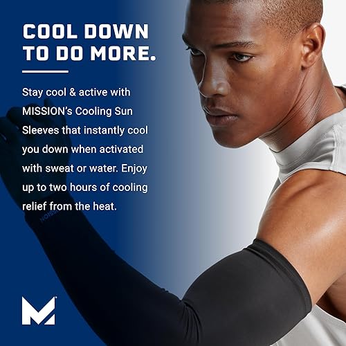 Miniatura 4 de MISSION Cooling Sun Sleeves - Lightweight, Stretch Fabric - Cools Up to 2 Hours - UPF 50 Sun Protection - Machine Washable