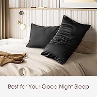 Vista 6 de Fundas de almohada de seda 100% 2 unidades, tamaño estándar, seda de morera para cabello y piel, juego de 2, seda de grado superior 6A, suave