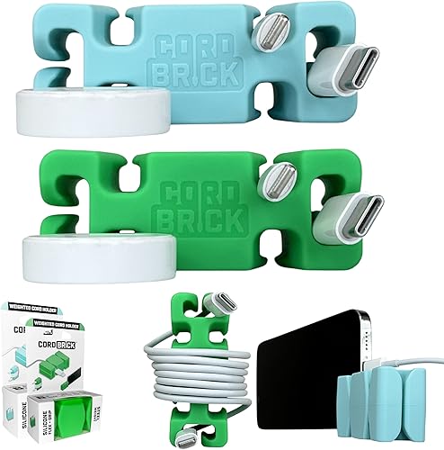 Miniatura 11 de CordBrick Rellenos para calcetines navideños para adultos, gestión de cables, soporte para cables con peso, organizador de cables, soporte para (E)