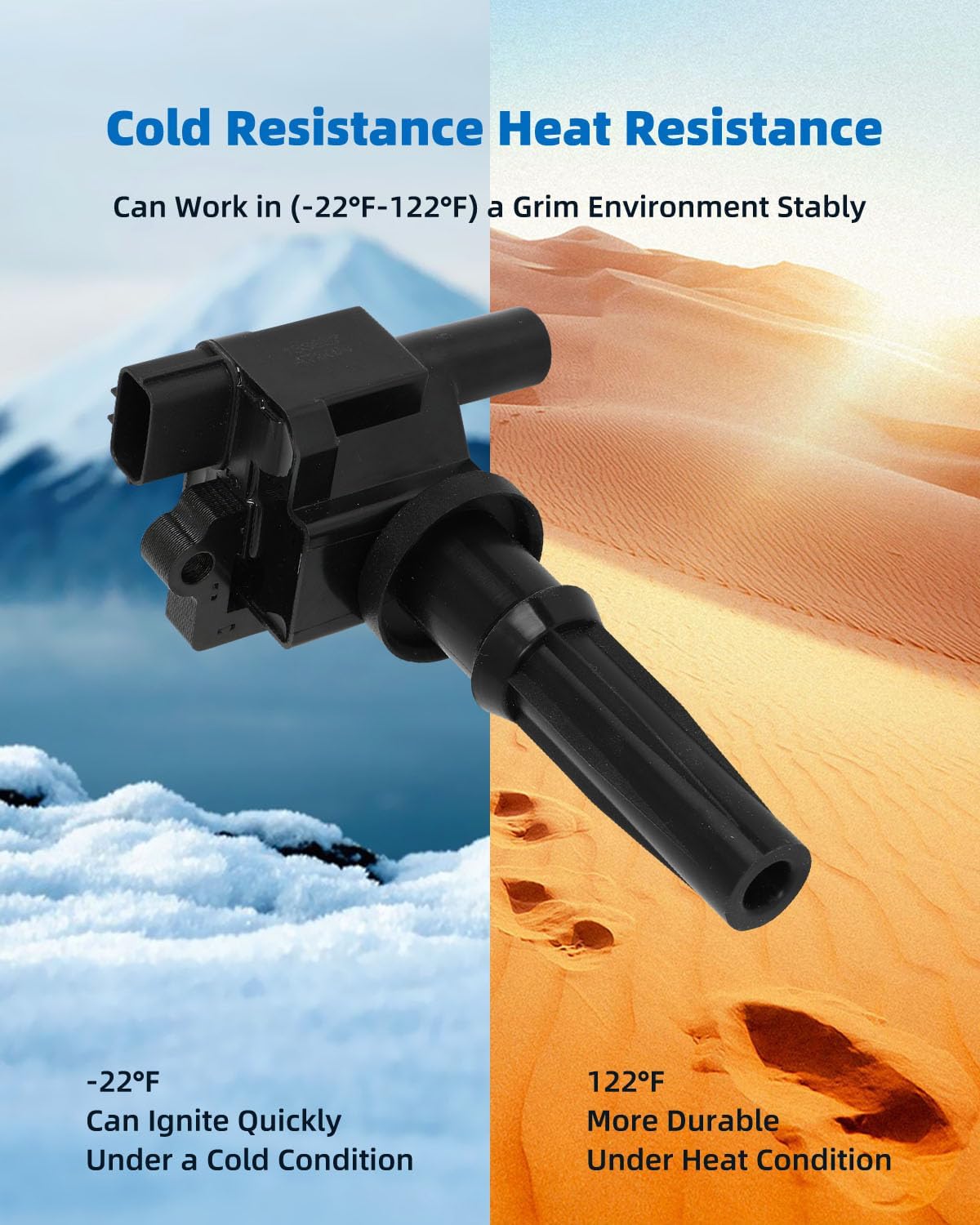 ECCPP 2 ignition coils with 4 iridium Spark Plugs,UF285,coils packs,for kia Optima 2005-2006,Magentis 2001-2006,2.4L,UF285 ‎C1226