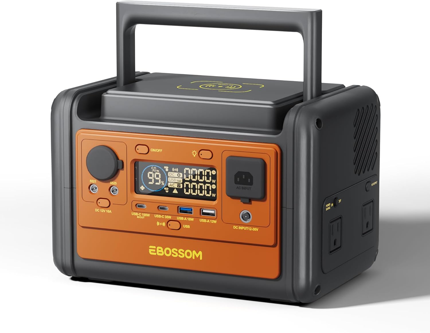 Portable Power Station 92800mAh, 297Wh LiFePO4 Battery, 1.2H Fast Charging,