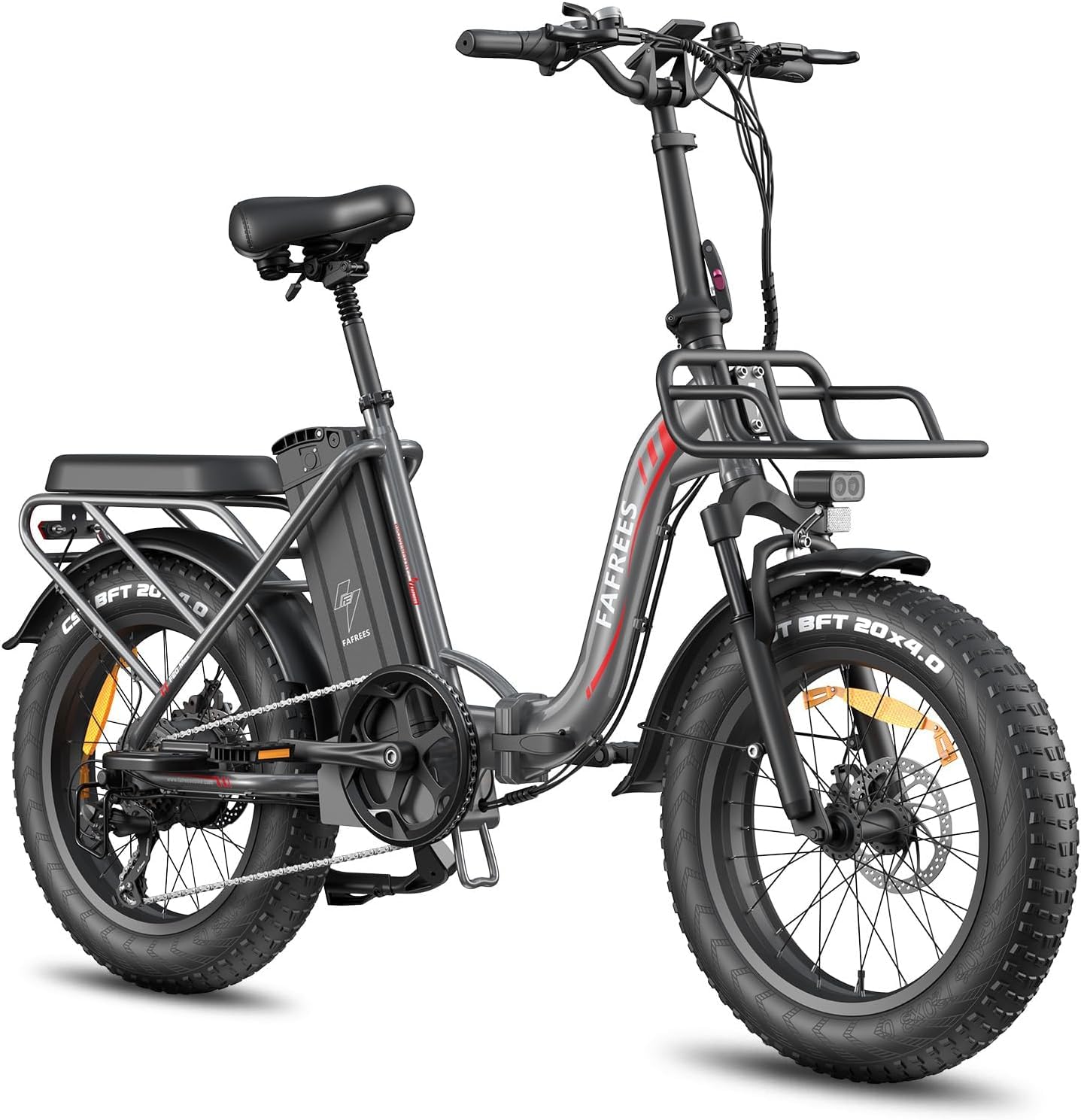 Fafrees F20 MAX [ Offiziell ] E-Bike Herren 20 Zoll 48V 30AH Akku Fatbike Ebike Klapprad, E Bike Damen Elektrobike Mountainbike Bremslicht 54N.m, Elektrofahrrad 150kg