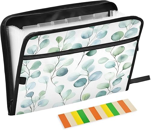 Vista 57 de Kcldeci Carpeta de archivos expansible de 13 bolsillos de mármol morado, carpeta de archivos de acordeón, organizador de documentos, carpeta