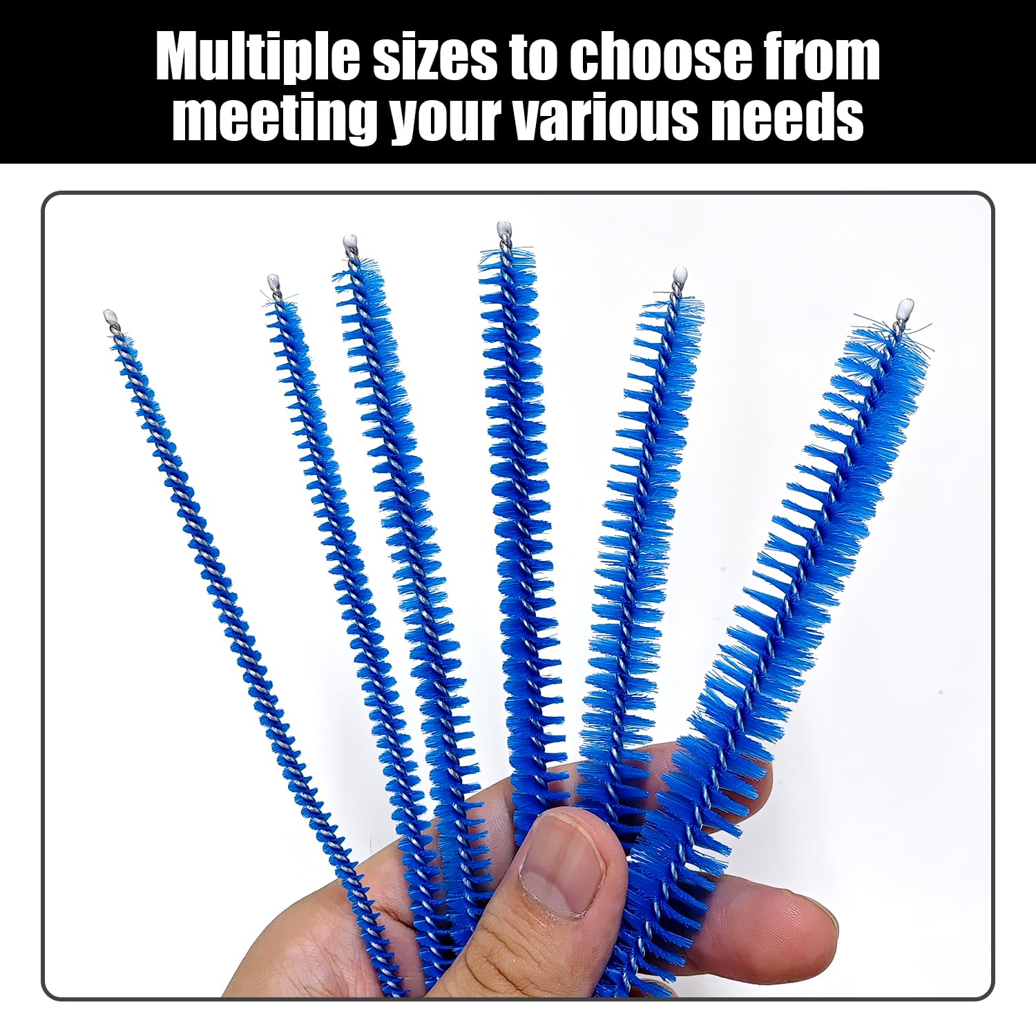 6 Blu Spazzola di Paglia E 1 Tazza di Spazzola, Tazza di Acqua Multifunzionale Spazzola di Pulizia, Tubo di Nylon Pennello, Home Office Accessori per La Pulizia.