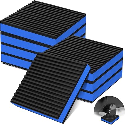 8 Pack Anti Vibration Pads for Washing Machine 4"x4"x7/8", Sound