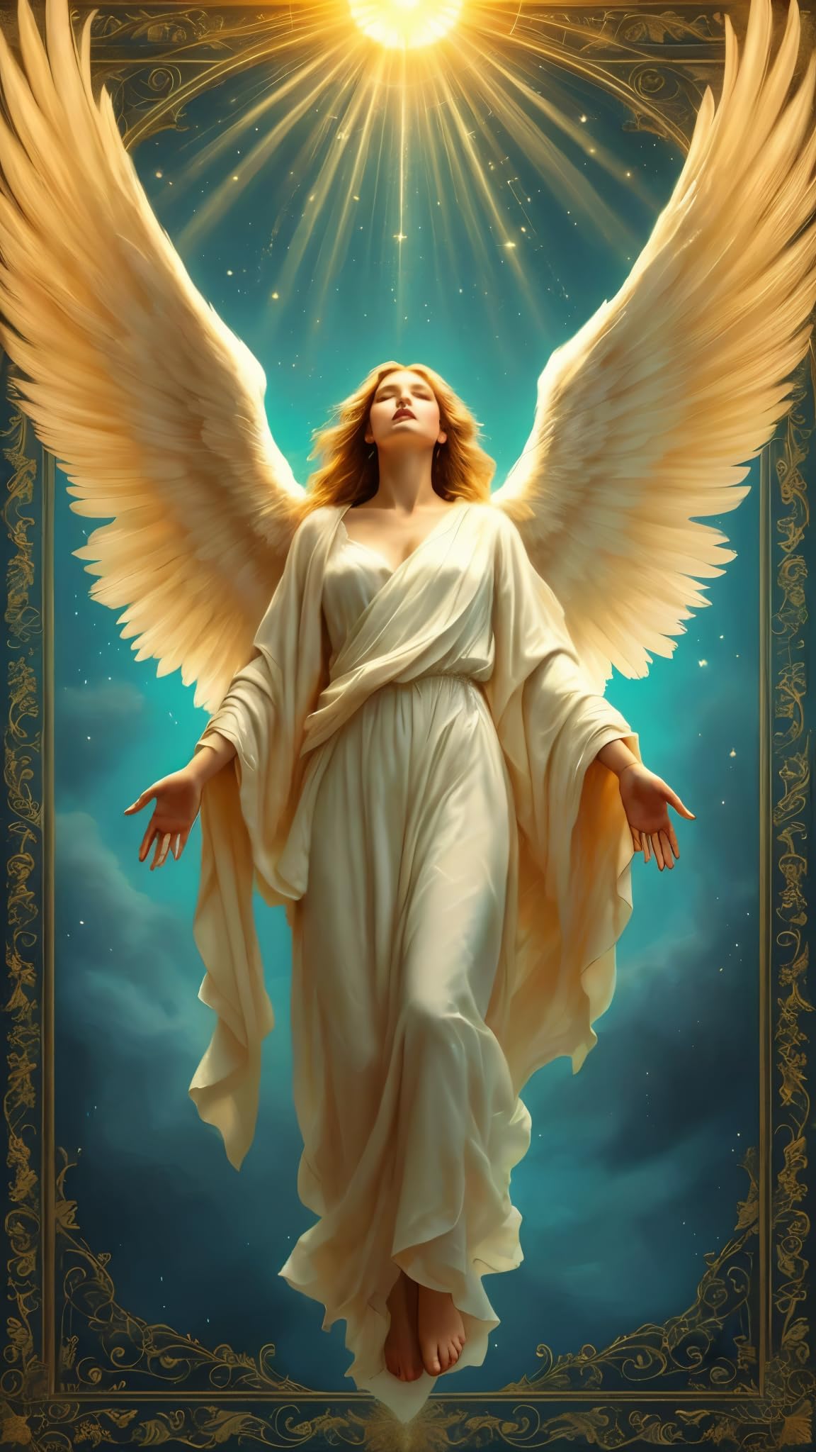 ARTGOTO Diamond Painting Extra Groß XXL Bilder Set Erwachsene,60x105 cm Engel B,5D Diamant Painting Bilder Erwachsene mit Zubehör Für Wanddekorationen Geschenke