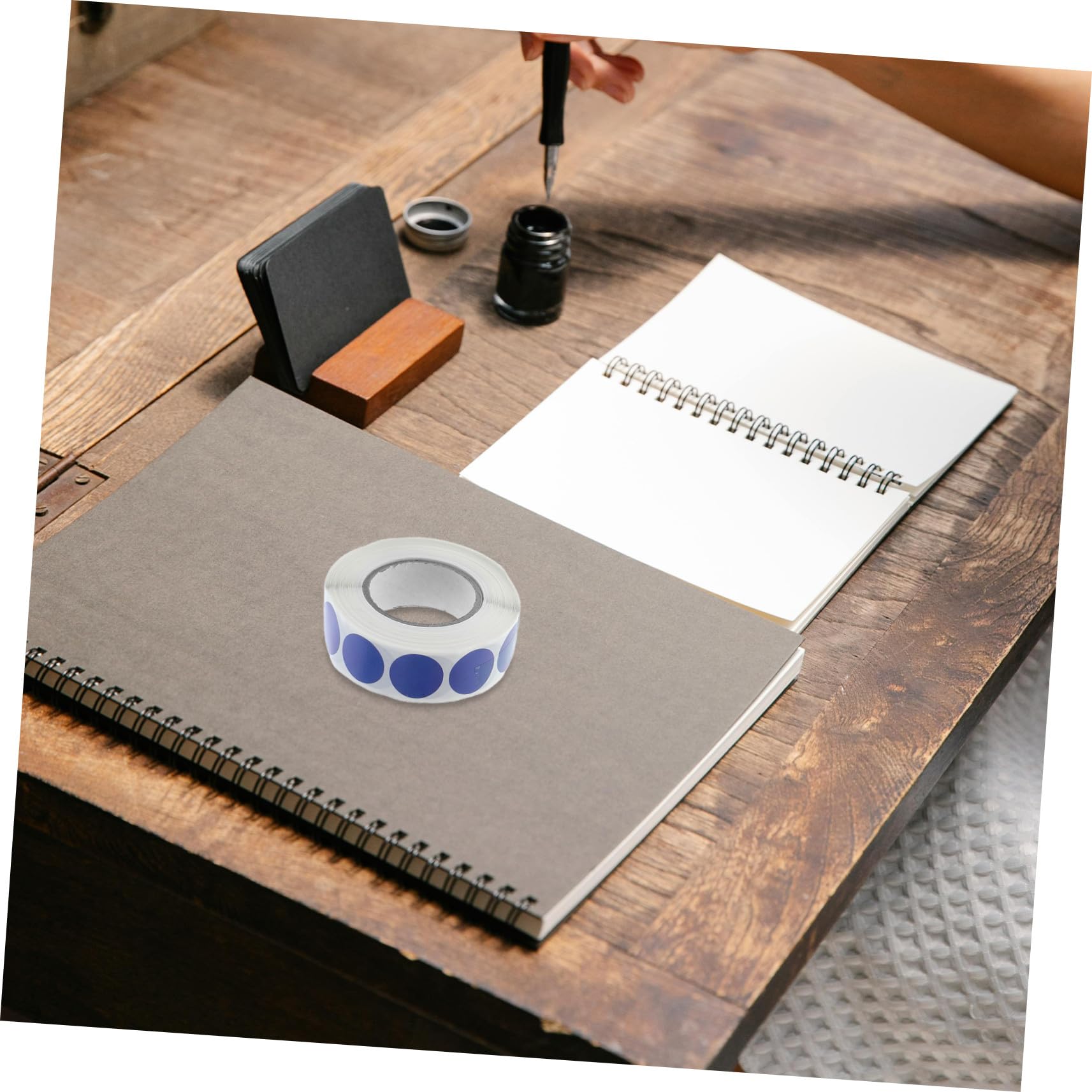 15 pièces Étiquettes Autocollantes Rondes Adhésives Gommettes Codage Couleur Multiusage pour École Maison et Bureau Repositionnables et Faciles à Enlever