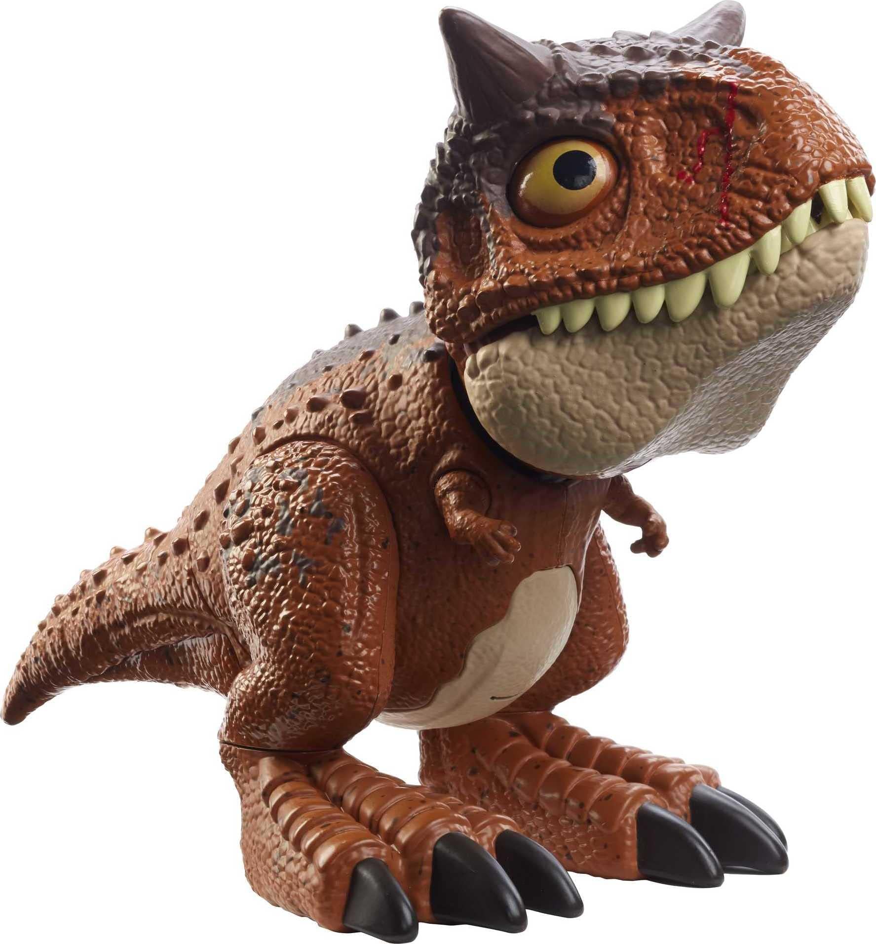 Mattel Jurassic World Chompin' Carnotaurus Toro Dinosaur Action Figure, Age 4 Years & Up HBY84, Multi colour, 900 HBY84