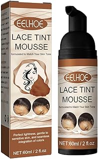 60ml Lace Tint Mousse,Lace Tint,Safe And Convenient Lace Tint Melting Hair Mousse For Wigs Quick Drying Women Concealer For Hair Wigs Toupees And Hairpieces Natural Finishing For All Hair Types
