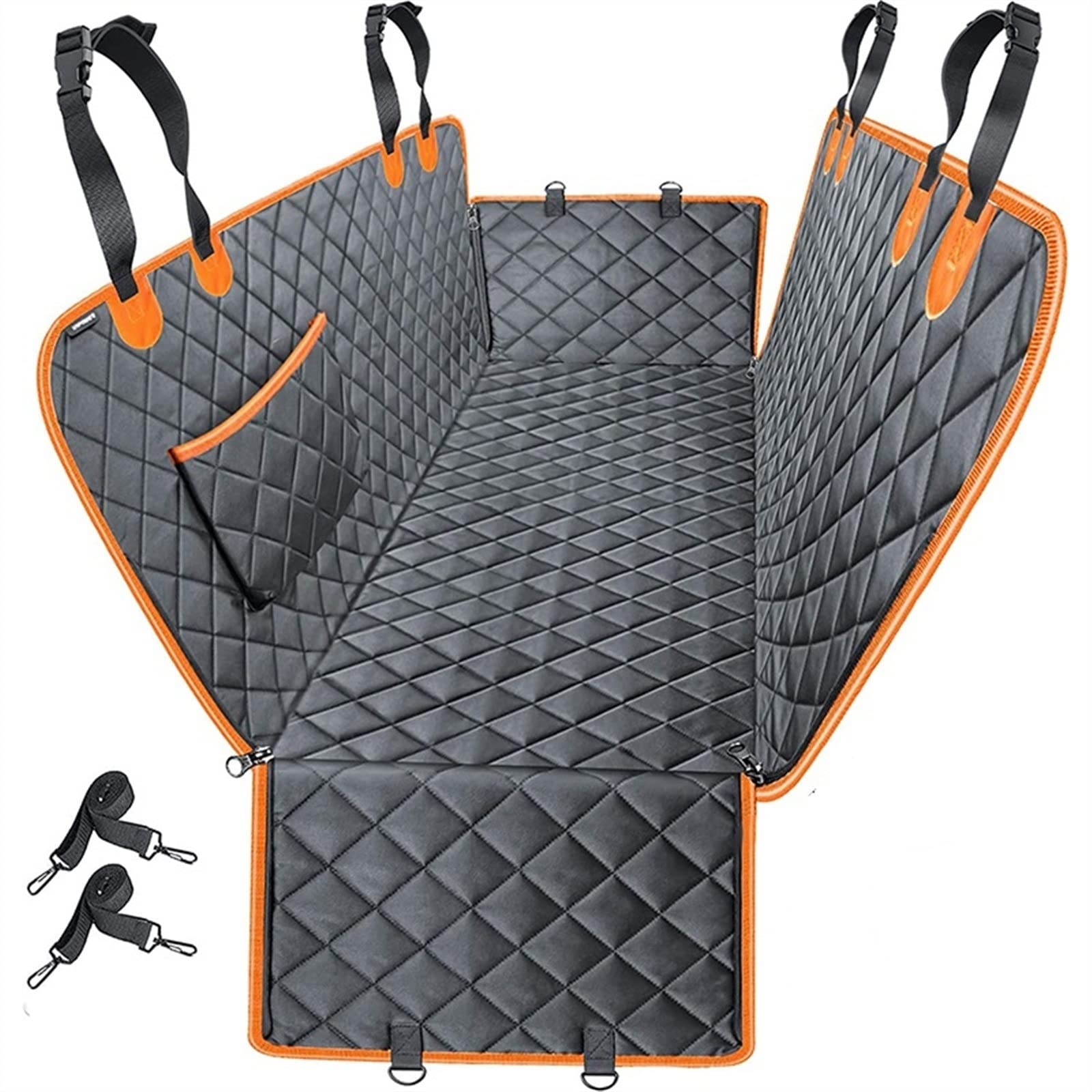Funda de Asiento para Perros Cubierta de Asiento de Coche para Perros Hamaca Cubierta de Asiento para Mascotas Suave y Resistente Funda Coche Perro