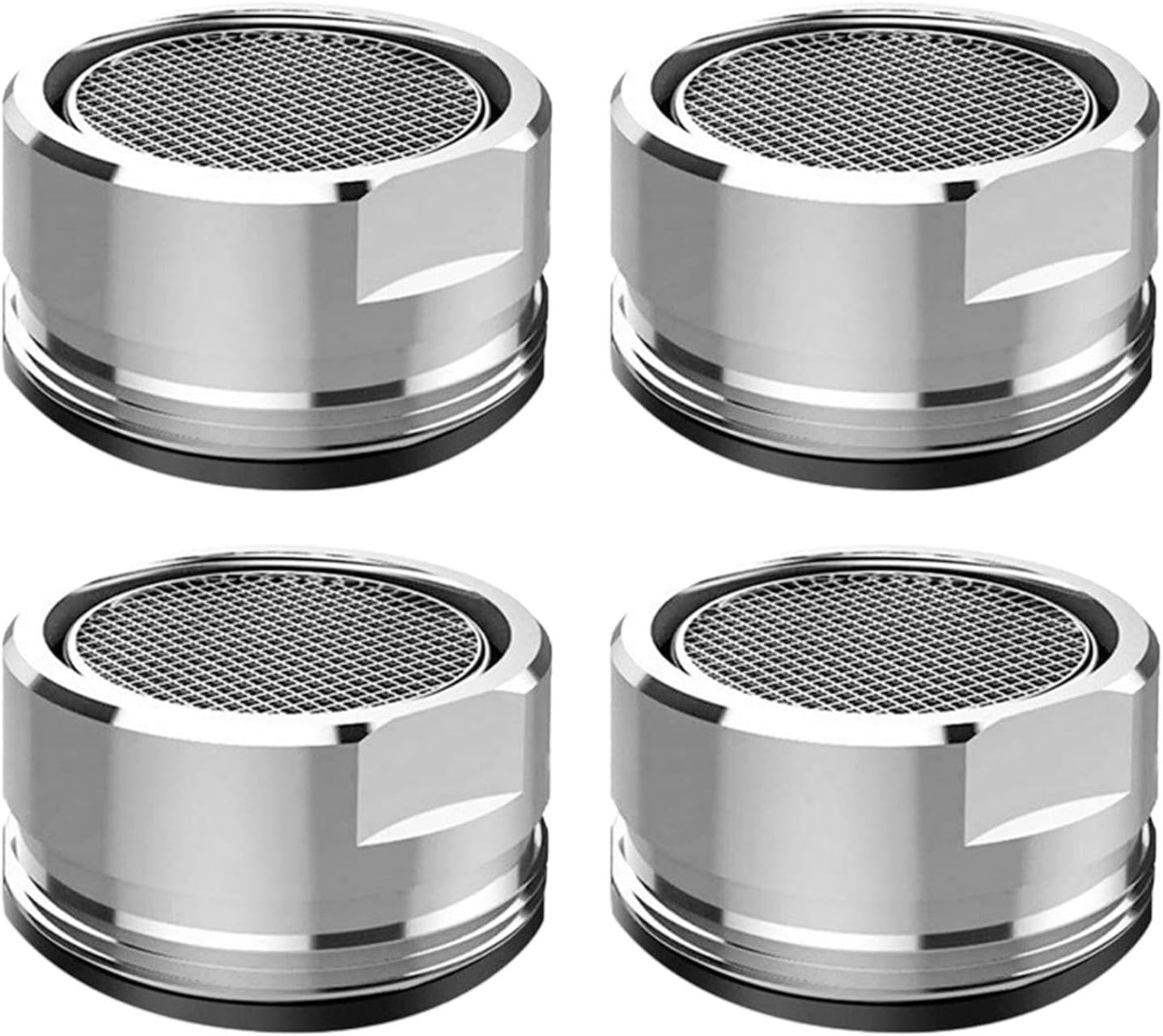 Lot De 4 Aérateurs Pour Robinet – Filetage Femelle M22 – Réducteurs De Débit Argenté