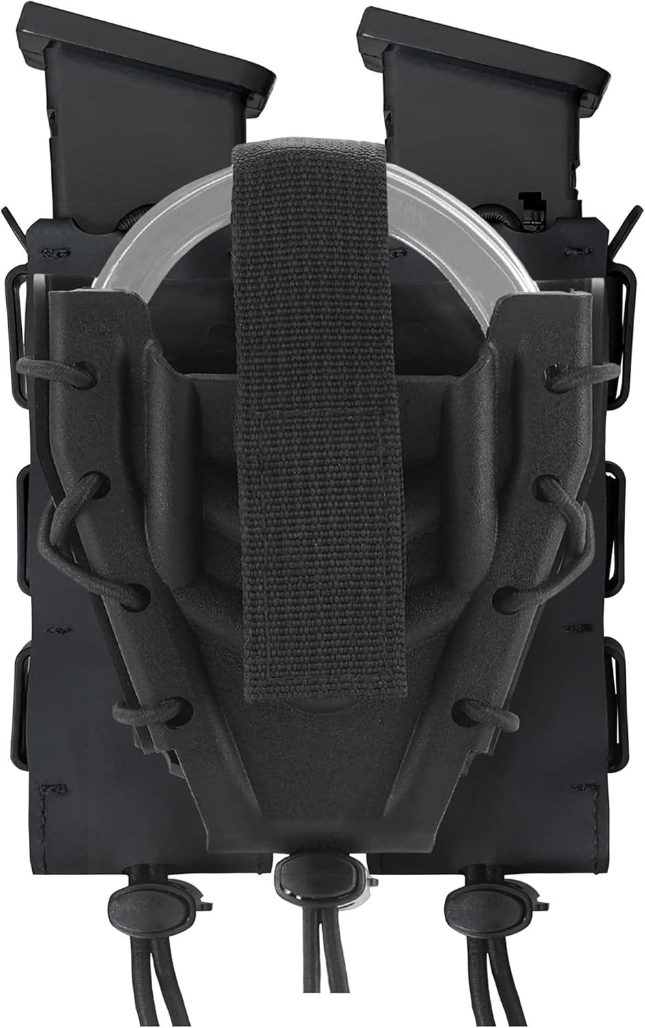 Magazine Handcuff Combo Holster Mag & Cuff Pouch Fits Glock, 9mm Magazine and Chain Handcuffs Right and Left Hand Black