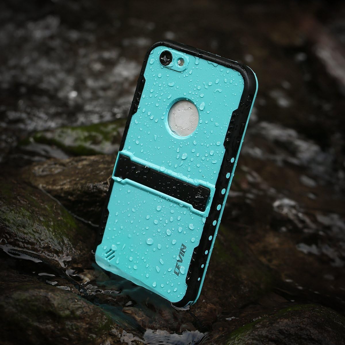 Levin Iphone 6 Plus / 6s Plus Waterproof Case Ip 68 Underwater Waterproof Shockproof Snowproof Dirtpoof Protection Case Cover with Kickstand for Iphone 6 Plus 5.5 Inch(blue)
