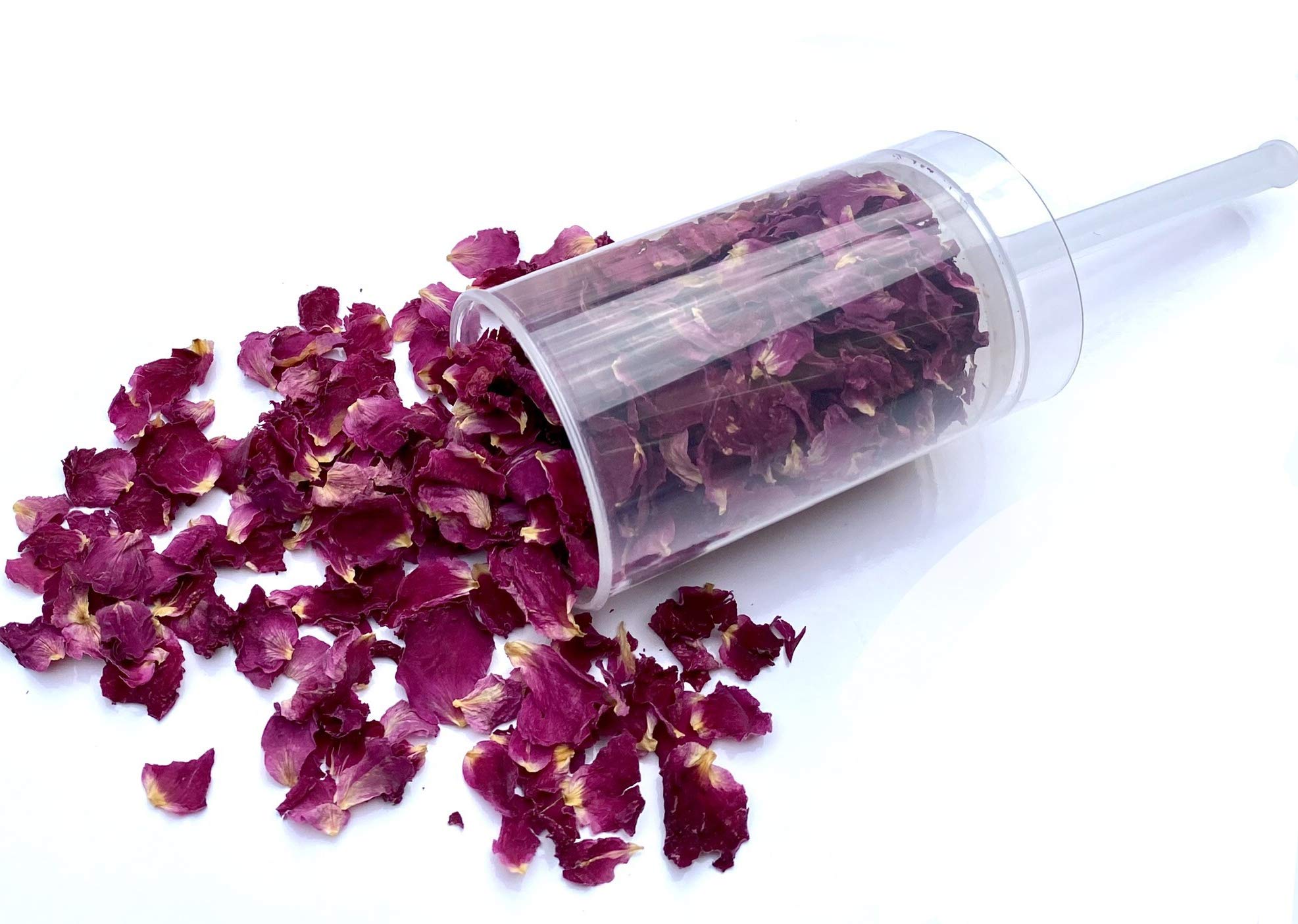 4 Pack Dried Rose Petal Push Pop Confetti Poppers Biodegradable