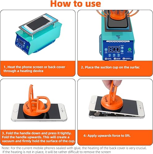 Miniatura 3 de Kaisiking 2 Pcs Screen Suction Cup Phone Computer Screen Suction Cup Repair Tools Compatible for iPad, iMac, MacBook, Tablet, Laptop, iPhone Etc.