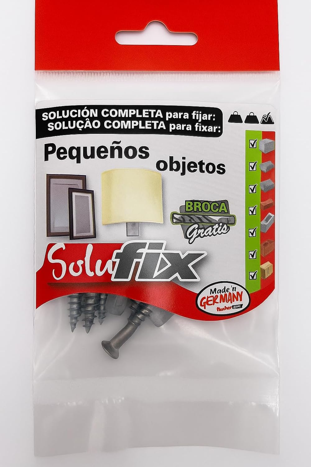 fischer 569814 Solufix Tendederos de pared Clothes Rail Fixing Silver