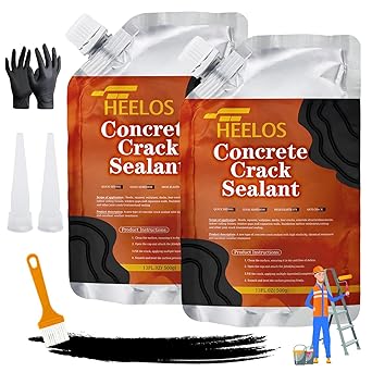 Asphalt Crack Filler,2Pack High Elasticity Driveway Crack Filler,Self Leveling Waterproof Asphalt Crack Sealant Repair Sealer for Blacktop Concrete Cement Driveway,Walkway, Road,PatioBlack
