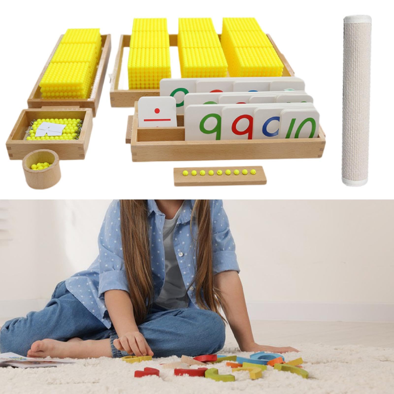 モンテッソーリ 十進法（B ）教具 算数教育 十進法（Ⅰ）教具セット（B