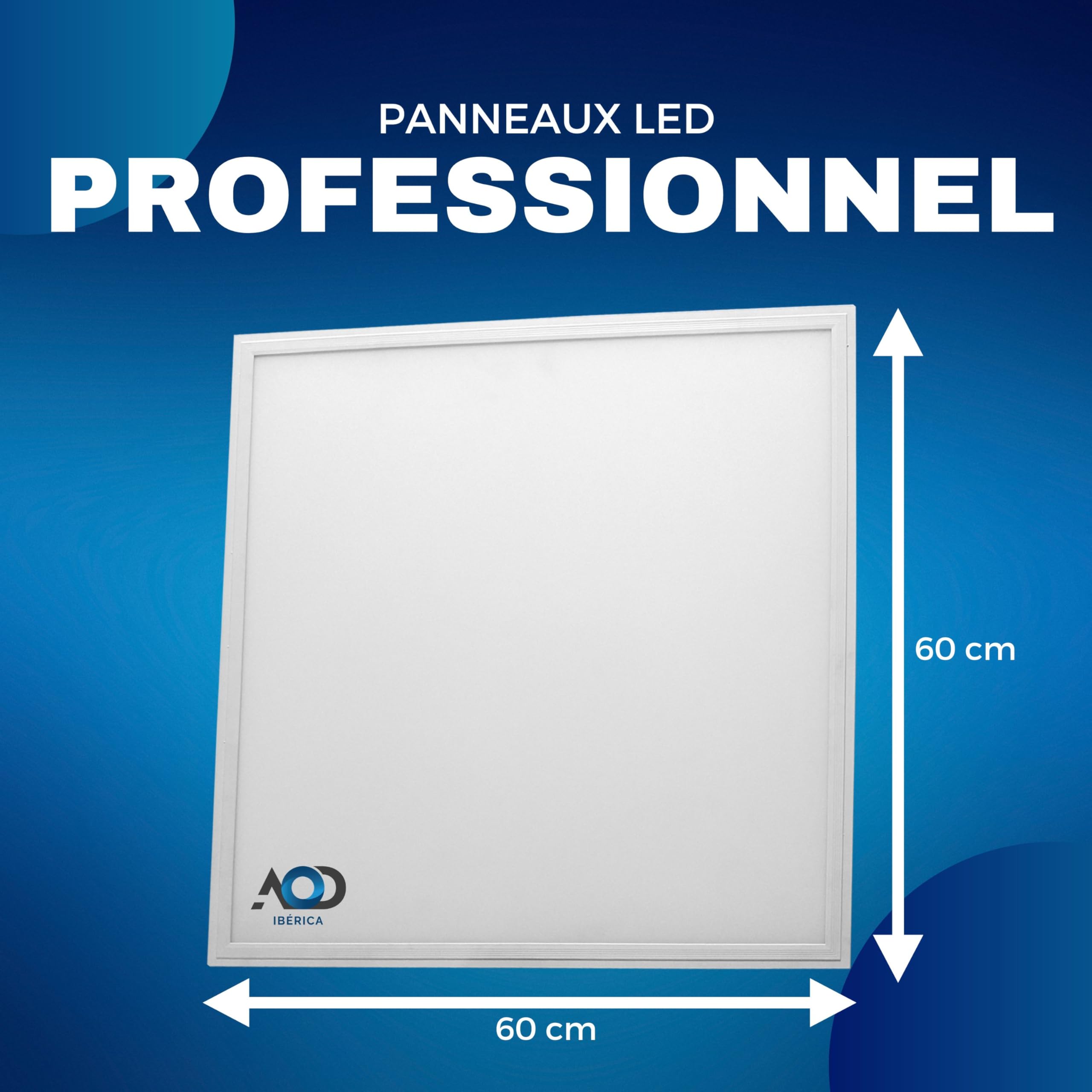 Panneaux LED CLAR 60x60cm 40W Blanc Froid 6000K - Pack De 5 Pour Plafond Bureau