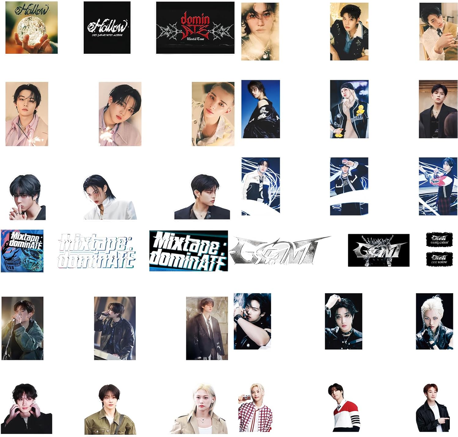 288ピース ストレイキッズステッカーパック ストレイキッズ 中空アルバムステッカー、ミックステープ:Dominate World
